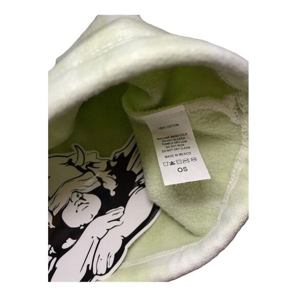 Boys Lie “Icee” Tie-Dye Drawstring Backpack NWT Streetwear Logo Bag in Green Blu - Picture 4 of 6